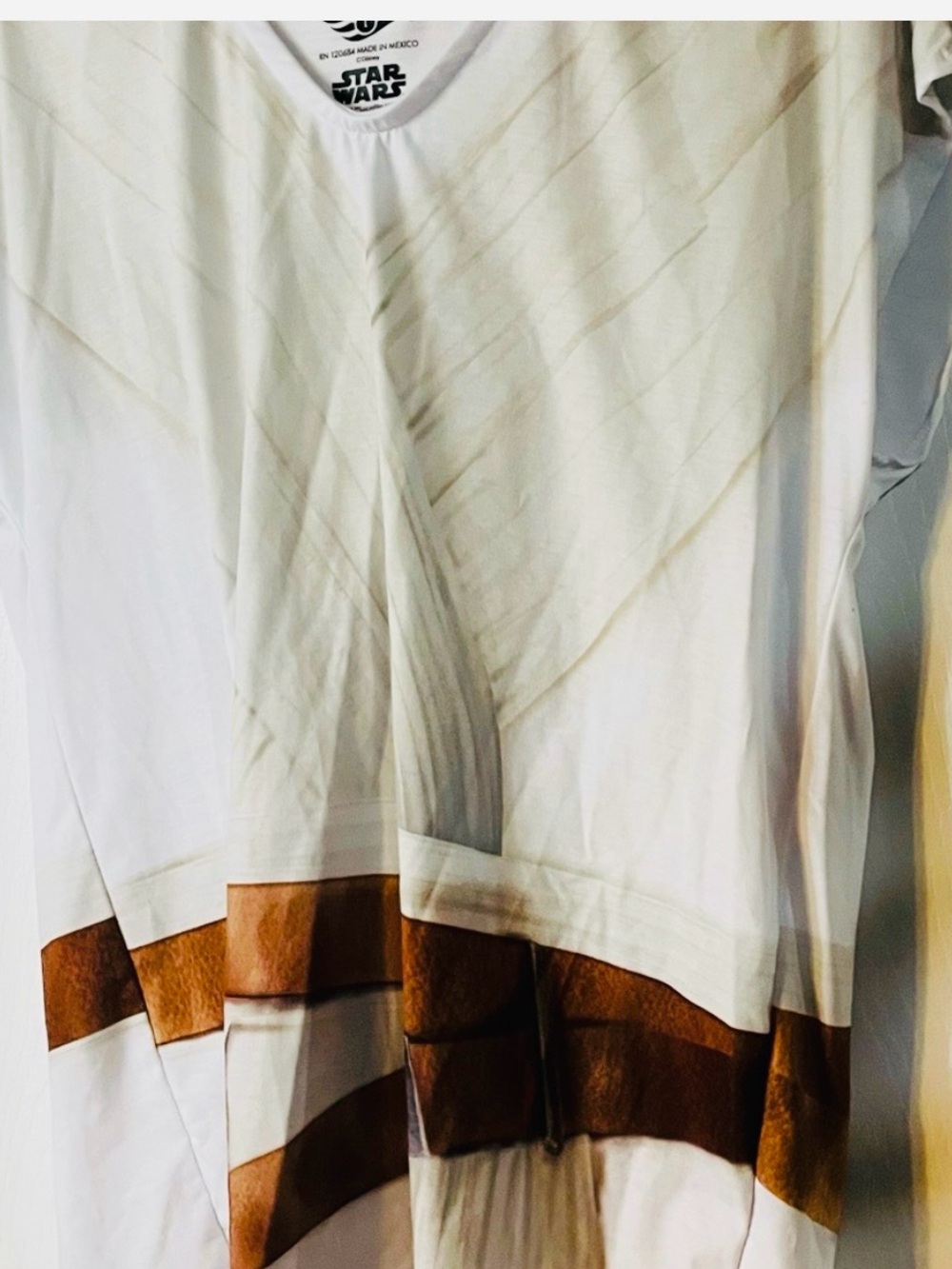 Disney Cruise Line Star Wars Day at Sea BBB “Rey” White and Brown Costume shirt